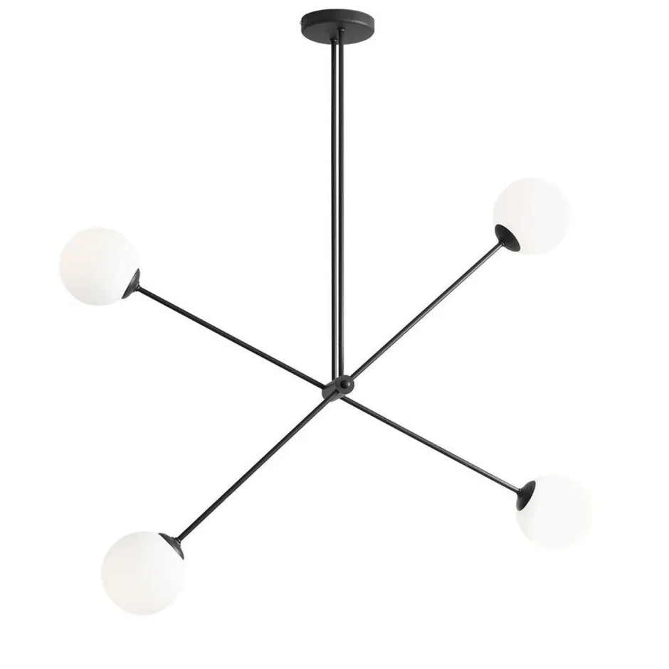 Deckenleuchten|Badezimmer Lampe*ALDEX Deckenlampe Modern Glas Metall H:120 cm E14 wohnlich