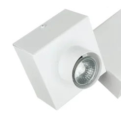 Deckenleuchten|Flurlampen*Emibig Deckenlampe Quader Design Weiß Metall 2x GU10