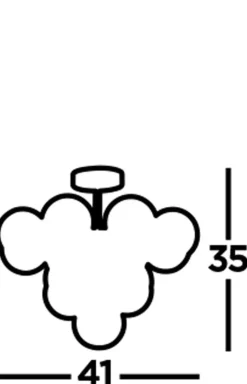 Deckenleuchten|Esszimmer Lampen*Searchlight Deckenlampe Rauchglas Ø 41 cm 13x G9 Grau Chrom CARTER