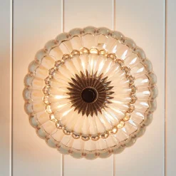 Deckenleuchten|Flurlampen*Elstead Deckenlampe Rauchglas D: 29,7 cm E14 3-flammig