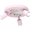 Spots|Kinderzimmerlampen*Luminex Deckenlampe Rosa Metall Ø 30 cm GU10 Kinderzimmer