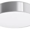 Deckenleuchten|Flurlampen*Sollux Deckenlampe rund Ø 55 cm Grau 4x E27 blendarm ATISS