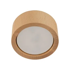 TK Lighting Deckenlampe rund Ø 9,5 cm H: 4,5 cm Aufputz GX53 Holz< Metall Lampen|Holzlampen