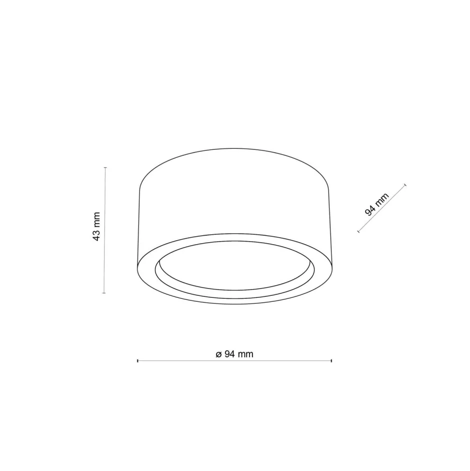TK Lighting Deckenlampe rund Ø 9,5 cm H: 4,5 cm Aufputz GX53 Holz< Metall Lampen|Holzlampen