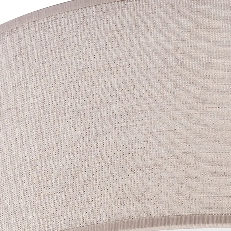 Lamkur Deckenlampe rund Stoff blendarm E27 Ø 35 cm flach WALTER< Deckenleuchten|Flurlampen