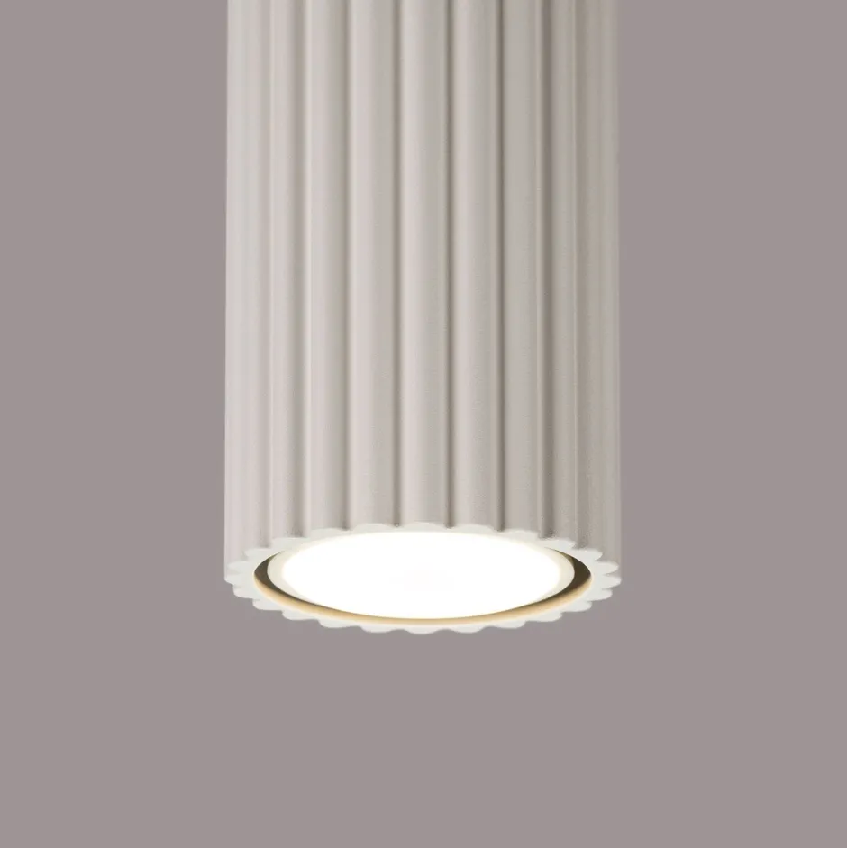Wohnzimmerlampen|Küchenlampen*Sollux Deckenlampe schmal Ø 6,5 cm H: 40 cm in Creme Modern