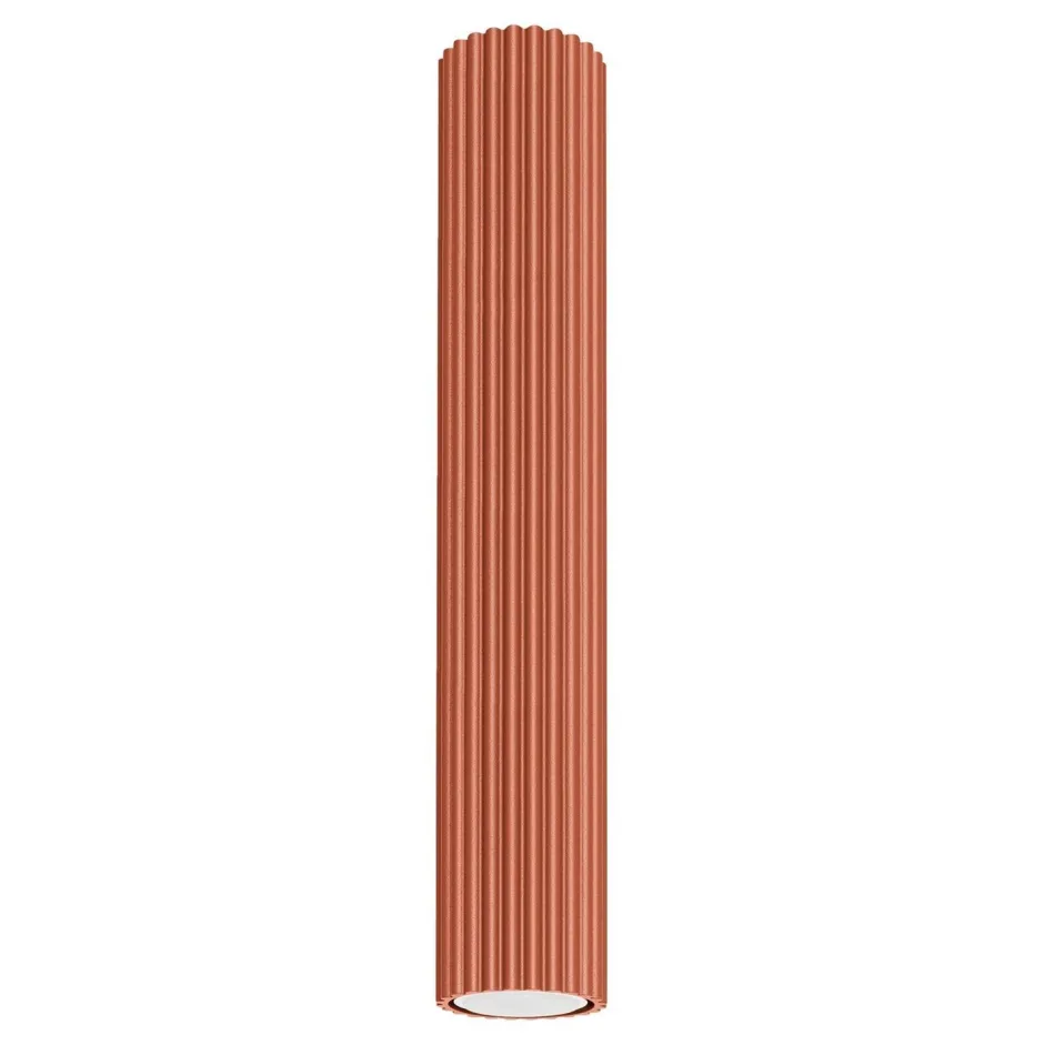 Sollux Deckenlampe schmal Ø 6,5 cm H: 40 cm Rot Modern Aluminium< Wohnzimmerlampen|Küchenlampen