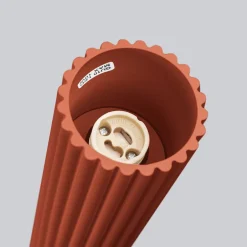 Sollux Deckenlampe schmal Ø 6,5 cm H: 40 cm Rot Modern Aluminium< Wohnzimmerlampen|Küchenlampen