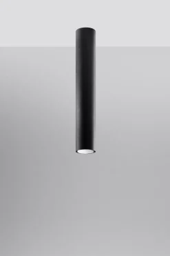 Küchenlampen|Moderne Lampen*Sollux Deckenlampe schmal Ø 6 cm H: 40 cm Metall Schwarz GU10