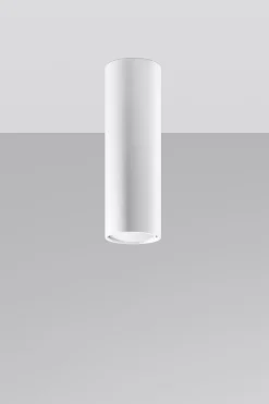 Sollux Deckenlampe schmal Ø 6 cm Modern Metall Weiß GU10< Küchenlampen|Moderne Lampen