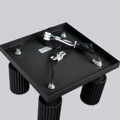 Sollux Deckenlampe Schwarz B: 25 cm klein schwenkbar 4-flammig GU10< Wohnzimmerlampen|Metall Lampen