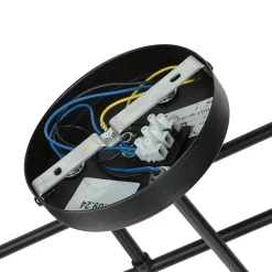 Glaslampen|Retro Lampen*Emibig Deckenlampe Schwarz Graphit E14 Glas Metall