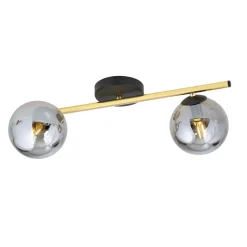 Emibig Deckenlampe Schwarz Grau Gold 55 cm klein< Deckenleuchten|Flurlampen