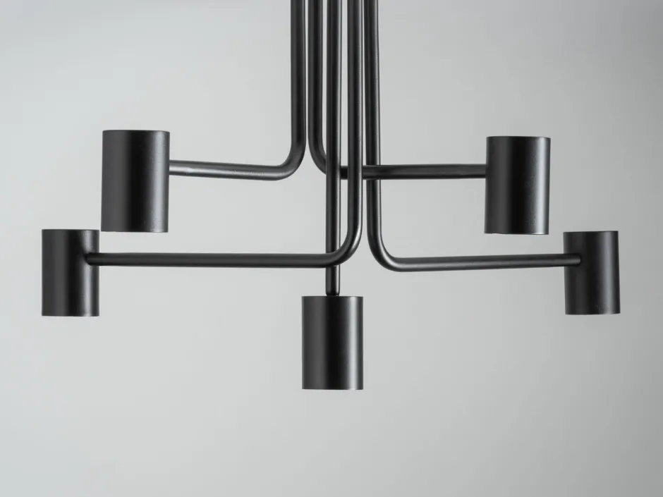 Sigma Deckenlampe Schwarz Metall GU10 Beleuchtung akzentuiert< Deckenleuchten|Esszimmer Lampen