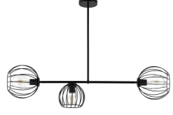 Deckenleuchten|Kugellampen*Sigma Deckenlampe Schwarz Metall E27 Retro Design RASHA