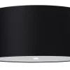Sollux Deckenlampe Schwarz rund Ø 50 cm Stoff Glas 5x E27< Deckenleuchten|Bürolampen