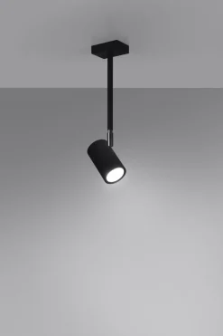 Sollux Deckenlampe Schwarz schwenkbar Metall GU10 H: 33 cm< Deckenleuchten|Esszimmer Lampen