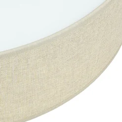 Lamkur Deckenlampe Stoff Ø 45 cm rund flach blendarm 2x E27< Stofflampen|Esszimmer Lampen