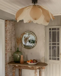 By Rydéns Deckenlampe Stoff Metall B: 80 cm biegsam in Natur E27< Deckenleuchten|Wohnzimmerlampen