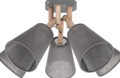 Moderne Lampen|Wohnzimmerlampen*TK Lighting Deckenlampe VAIO Grau 5-flmg