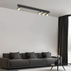 TK Lighting Deckenlampe verstellbar Metall 94 cm lang Schwarz Gold< Deckenleuchten|Flurlampen