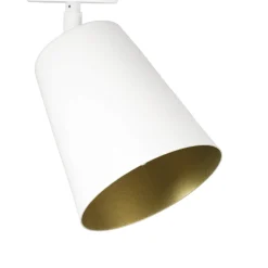 Retro Lampen|Küchenlampen*Easylight Deckenlampe Weiß Gold Metall Retro flexibel E27