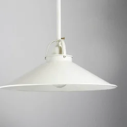 Deckenleuchten|Esszimmer Lampen*Giovanni Battista Deckenlampe Weiß Gold Shabby Chic aus Echt-Messing