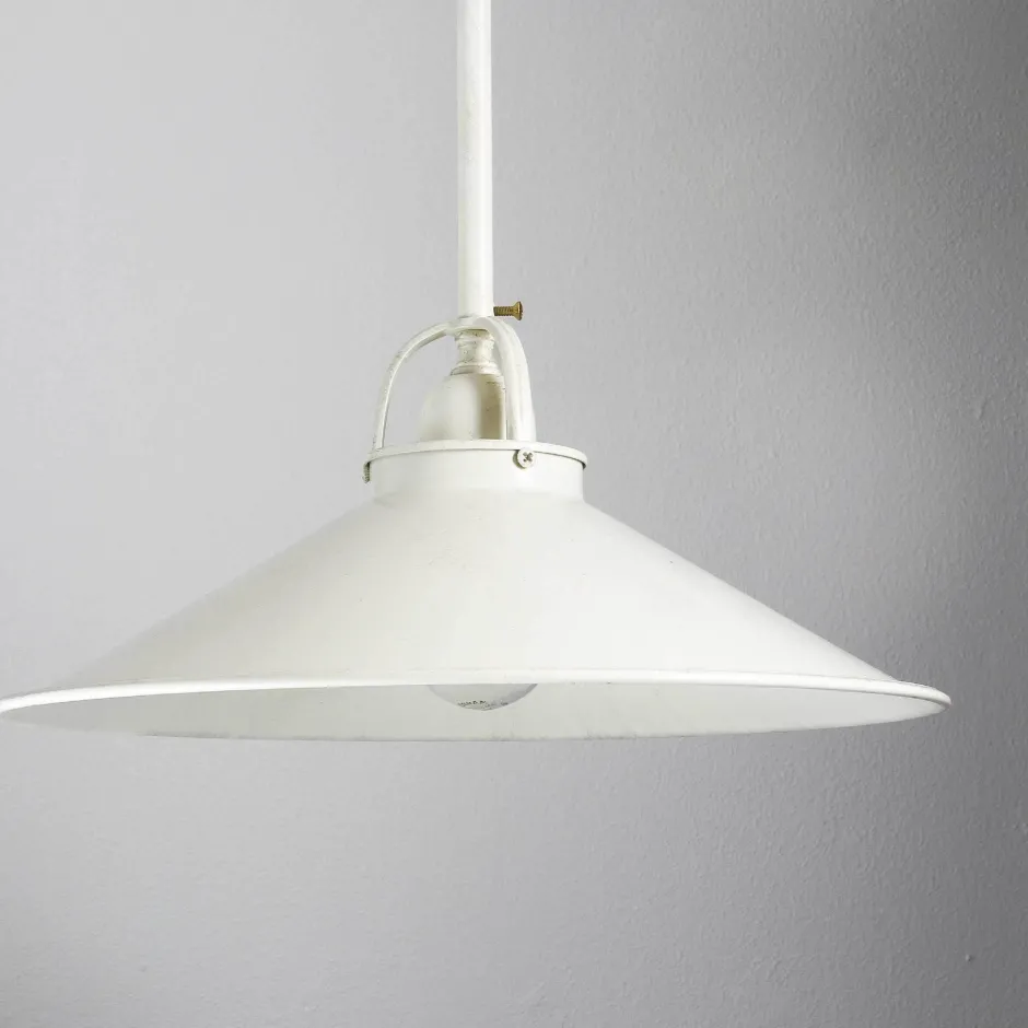 Deckenleuchten|Esszimmer Lampen*Giovanni Battista Deckenlampe Weiß Gold Shabby Chic aus Echt-Messing