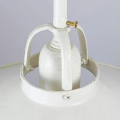 Deckenleuchten|Esszimmer Lampen*Giovanni Battista Deckenlampe Weiß Gold Shabby Chic aus Echt-Messing