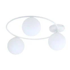 Emibig Deckenlampe Weiß H: 20 cm Ø 47 cm 3-flammig< Deckenleuchten|Flurlampen