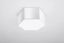 Sollux Deckenlampe Weiß L: 30,5 cm klein 2x E27 Modern blendarm< Deckenleuchten|Flurlampen