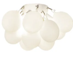 Deckenleuchten|Flurlampen*By Rydéns Deckenlampe Weiß matt B: 30 cm 3-flammig G9 Metall Glas