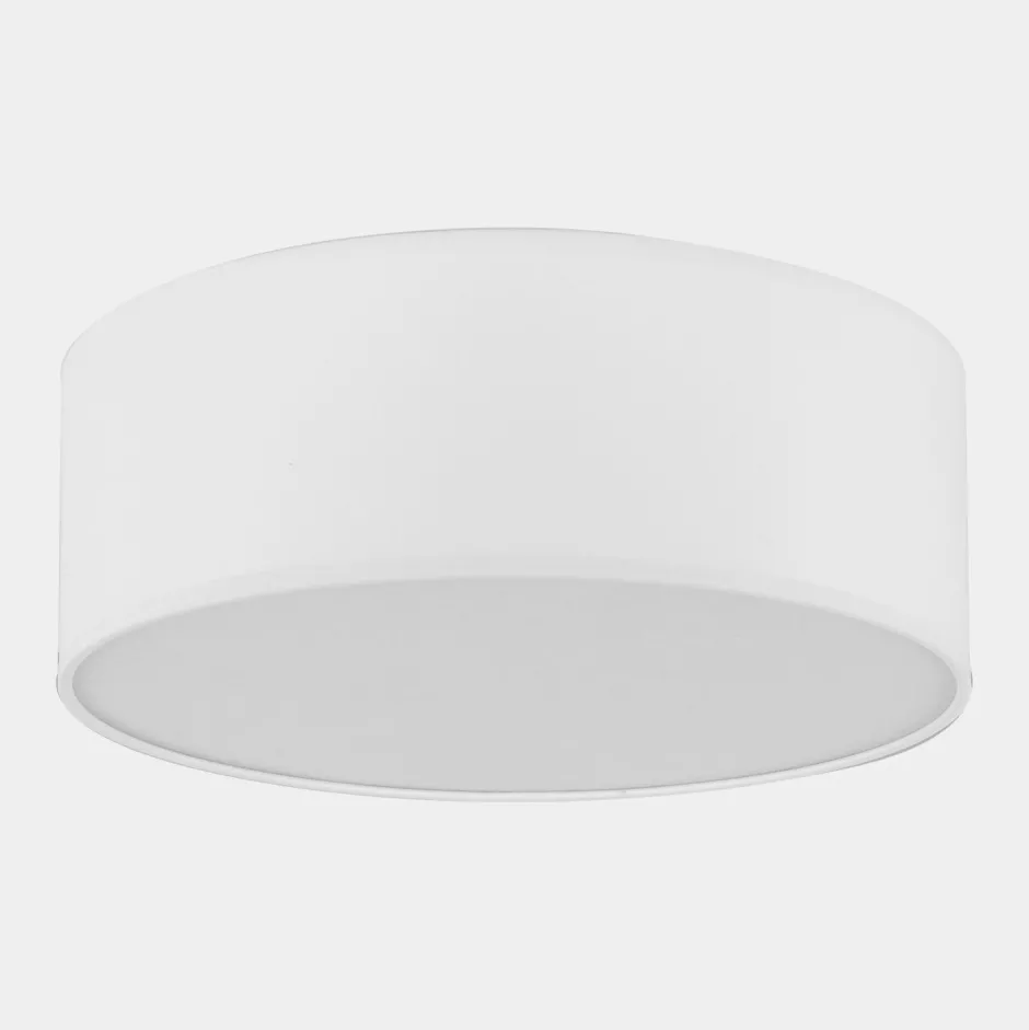 Deckenleuchten|Flurlampen*TK Lighting Deckenlampe Weiß Stoff Ø 45 cm rund blendarm RONDO