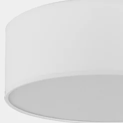 Deckenleuchten|Flurlampen*TK Lighting Deckenlampe Weiß Stoff Ø 45 cm rund blendarm RONDO