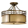 Deckenleuchten|Rustikale Lampen*Elstead Deckenleuchte ANABELL 4 Beige Bronze Ø43cm Lampe