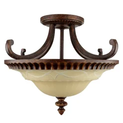 Elstead Deckenleuchte ANABELL 1 Braun Wohnzimmer Lampe< Glaslampen|Designerlampen