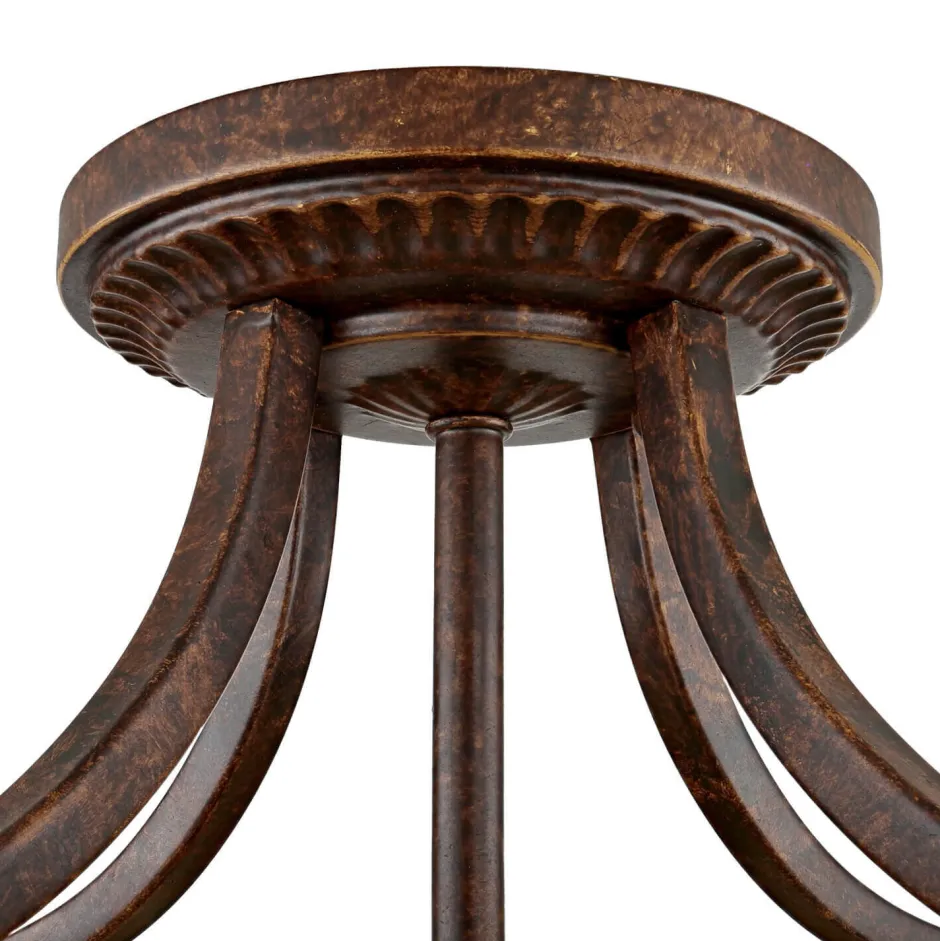 Elstead Deckenleuchte ANABELL 1 Braun Wohnzimmer Lampe< Glaslampen|Designerlampen