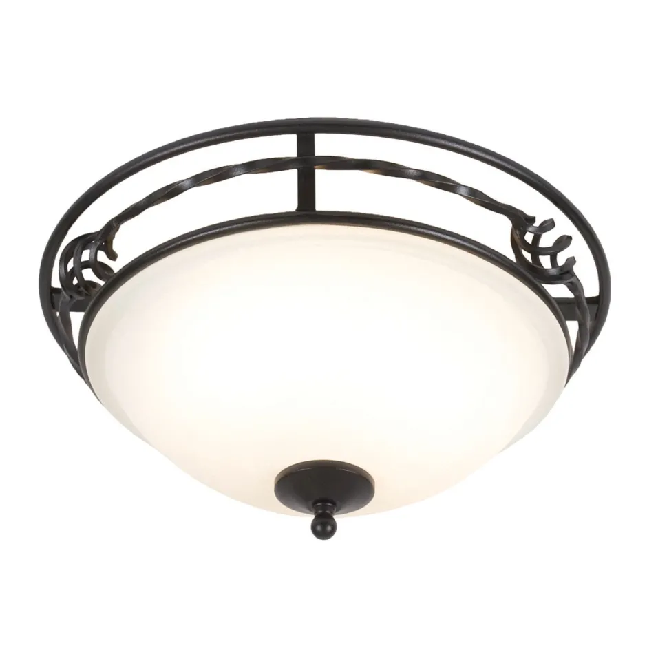 Deckenleuchten|Flurlampen*Elstead Deckenleuchte ANOUK Schwarz Ø37cm 2xE27 Lampe