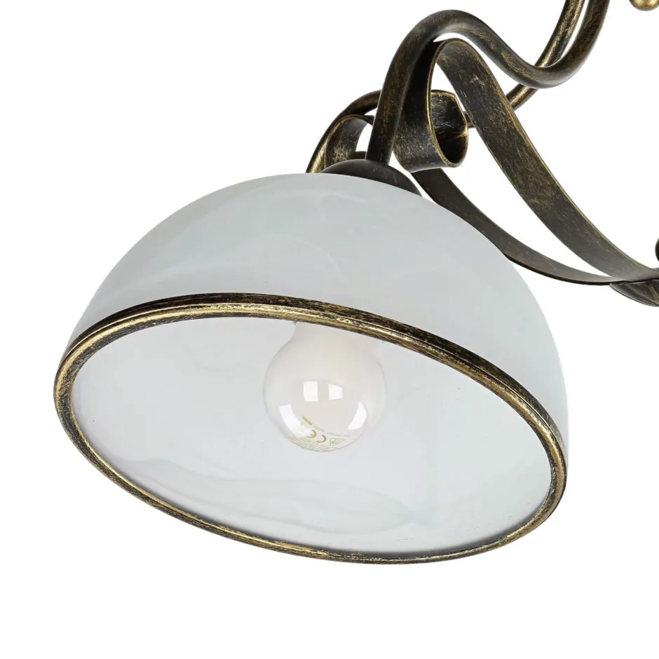 Luminex Deckenleuchte ANTICA Ø70cm 3-flmg< Glaslampen|Rustikale Lampen