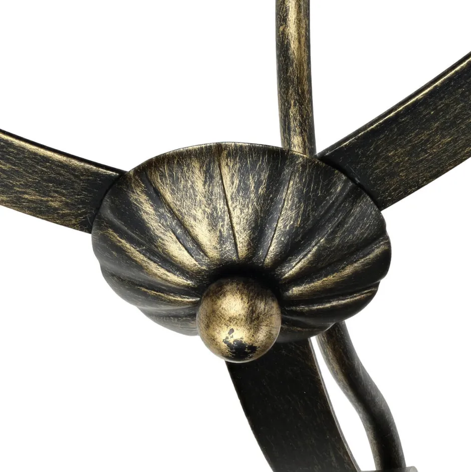 Luminex Deckenleuchte ANTICA Ø70cm 3-flmg< Glaslampen|Rustikale Lampen