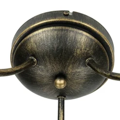 Luminex Deckenleuchte ANTICA Ø70cm 3-flmg< Glaslampen|Rustikale Lampen