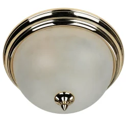 Lido Deckenleuchte Antik in Messing Creme Wohnzimmer< Deckenleuchten|Flurlampen