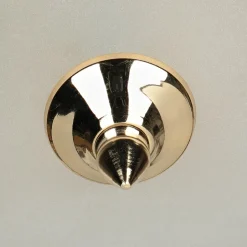 Lido Deckenleuchte Antik in Messing Creme Wohnzimmer< Deckenleuchten|Flurlampen