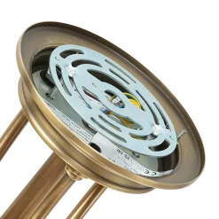 Designerlampen|Jugendstil Lampen*Elstead Deckenleuchte ASPERO Messing Creme 4xE27 Lampe