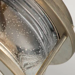 Metall Lampen|Vintage Lampen*Elstead Deckenleuchte außen Aluminium Glas B: 30,5 cm IP44 E27