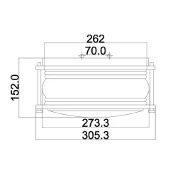 Metall Lampen|Vintage Lampen*Elstead Deckenleuchte außen Aluminium Glas B: 30,5 cm IP44 E27