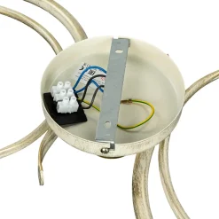 Easylight Deckenleuchte AURORA WHITE in Shabby Weiß 2-flmg< Glaslampen|Rustikale Lampen