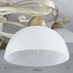 Deckenleuchten|Flurlampen*Luminex Deckenleuchte AURORA WHITE Ø78cm 5-flmg