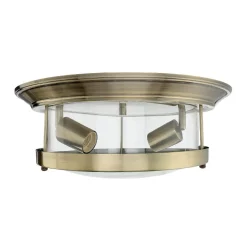 Easylight Deckenleuchte Bad IP44 E27 Ø 40 cm rund Glas Metall< Deckenleuchten|Flurlampen