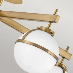 Elstead Deckenleuchte Badezimmer IP44 81,3 cm breit Messing Antik Weiß< Deckenleuchten|Badezimmer Lampe